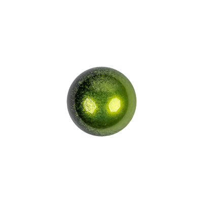 Italian Metallic Green Shank Back Button - 20L/12.5mm | Mood Fabrics