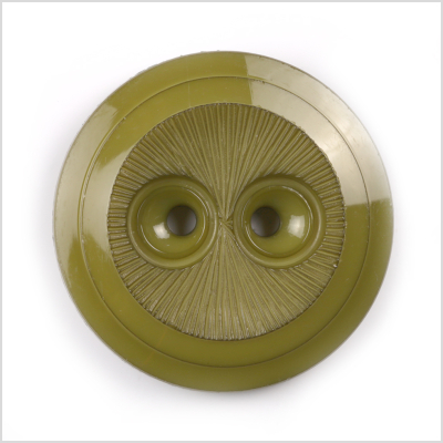 Green Plastic Button - 24L/15mm | Mood Fabrics