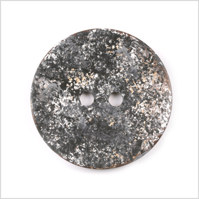 Italian Gray 2-Hole Coconut Button - 64L/40.5mm | Mood Fabrics