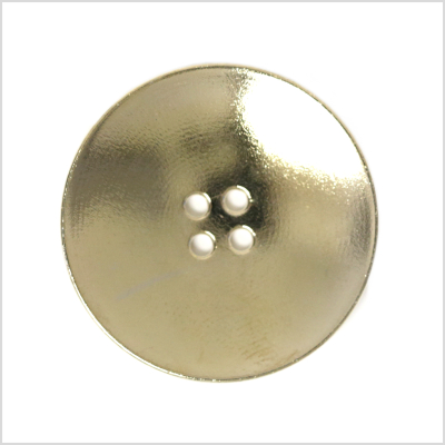 Italian Gold Saucer Coat Button - 64L/40.5mm | Mood Fabrics