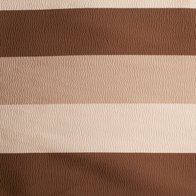 Brown Striped Polyester Brocade | Mood Fabrics