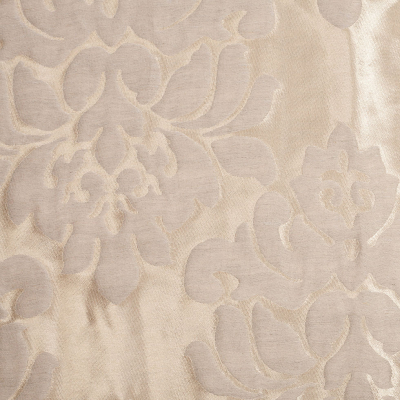 Metallic Gold/Beige Damask Polyester Brocade | Mood Fabrics