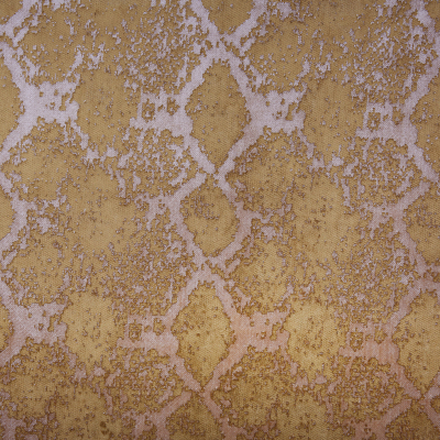 Gold Python Polyester-Rayon Velvet | Mood Fabrics