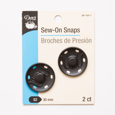 Dritz 2 Sew on Snaps - 30mm | Mood Fabrics