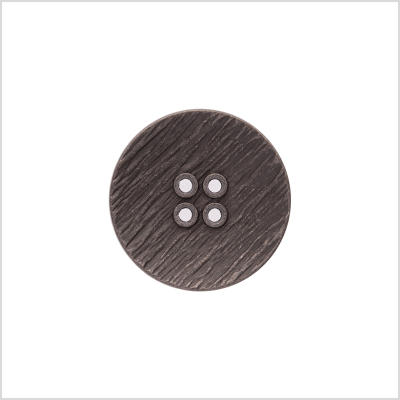 Italian Silver Zamac Embossed Button - 40L/25mm | Mood Fabrics