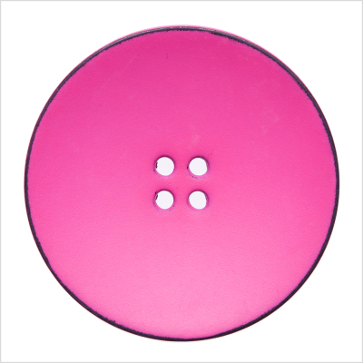 Italian Pink 4-Hole Plastic Button - 54L/34mm | Mood Fabrics