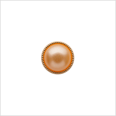 Italian Yellow/Gold Shank Back Button - 16L/10mm | Mood Fabrics