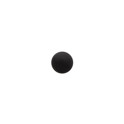 Italian Black Textured Shank Back Button - 16L/10mm | Mood Fabrics