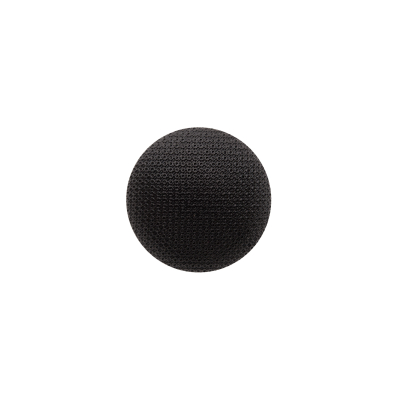 Italian Black Textured Shank Back Button - 32L/20mm | Mood Fabrics