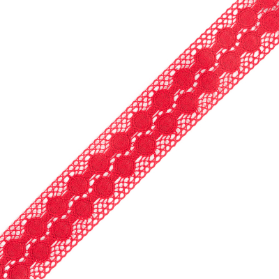 Red Crochet Trim - 2.5