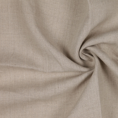 Natural Woven Linen Suiting | Mood Fabrics