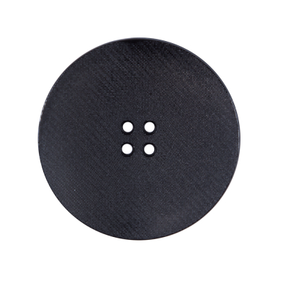 Italian Black Plated Button - 44L/28mm | Mood Fabrics