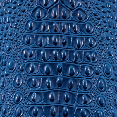 Blue Crocodile Vinyl | Mood Fabrics
