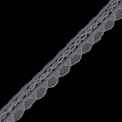 Silver Crochet Chenille Trim - 1.5