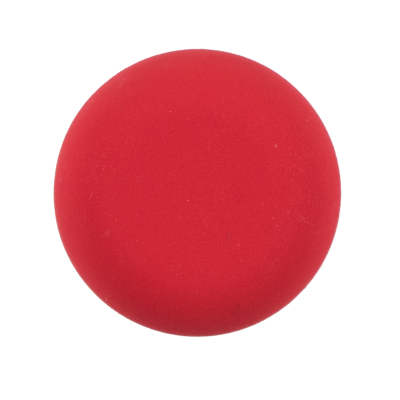 Italian Matte Flame Scarlet Domed Plastic Button - 44L/28mm | Mood Fabrics