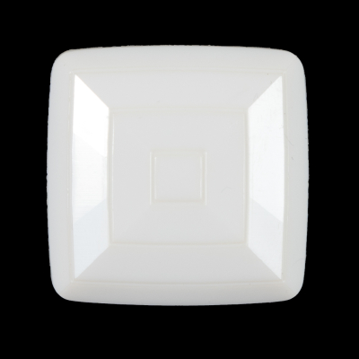 Italian Ivory Square Plastic Button - 48L/30.5mm | Mood Fabrics