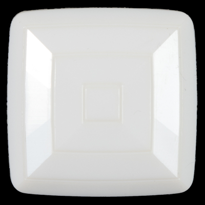 Italian Ivory Square Plastic Shank Back Button - 64L/40.5mm | Mood Fabrics
