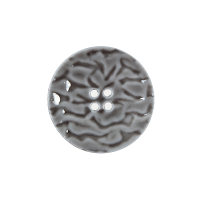 Italian Gray Textured Button - 36L/23mm | Mood Fabrics