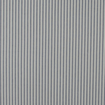 Ruth Graphite and Beige Ticking Striped Cotton Twill | Mood Fabrics
