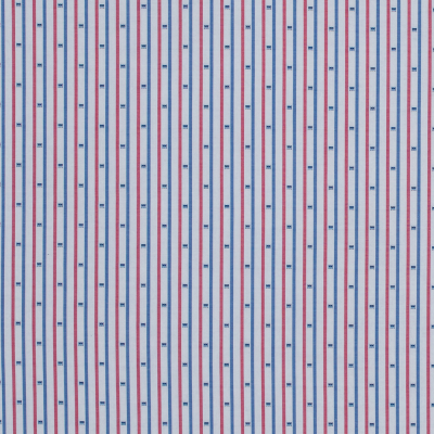 Red, White and Blue Striped Luxury Cotton Shirting | Mood Fabrics