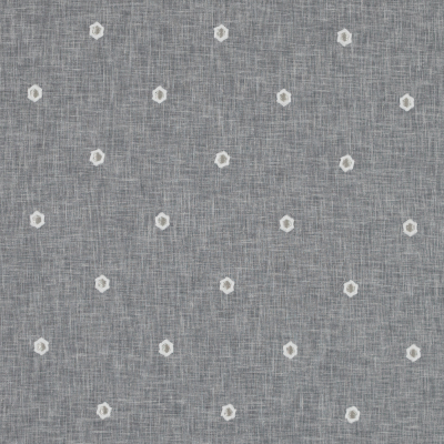 Fog Sheer Embroidered Cotton and Polyester Voile | Mood Fabrics