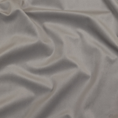 Grey Creamy Polyester Velvet | Mood Fabrics