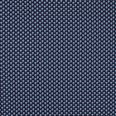 Blue and Navy Floral Combed Cotton Poplin | Mood Fabrics