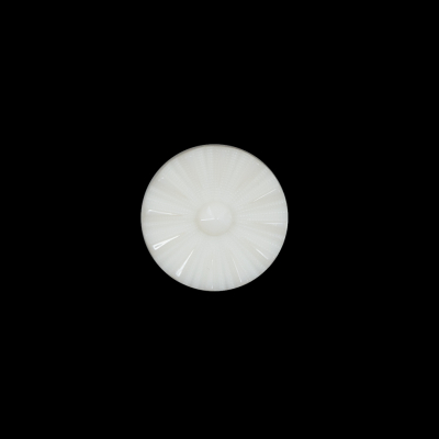 Italian Ivory Floral Nylon Button - 20L/12.5mm | Mood Fabrics