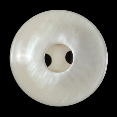 Italian Beige Iridescent 2-Hole Button - 54L/34mm | Mood Fabrics