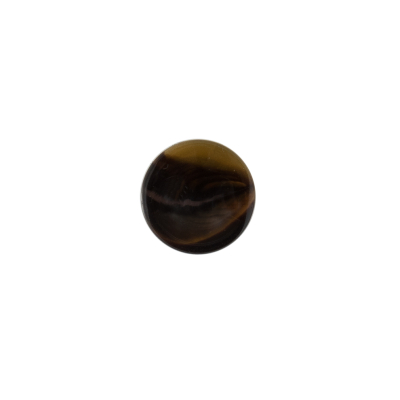 Italian Brown Glossy Shank Back Button - 18L/11.5mm | Mood Fabrics