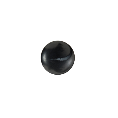 Italian Black Matte Shank Back Button - 18L/11.5mm | Mood Fabrics