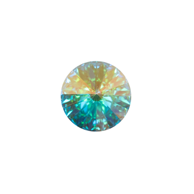 Swarovski Iridescent Crystal Shank Back Button - 22L/14mm | Mood Fabrics