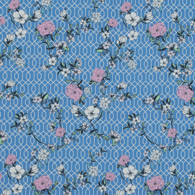 Mood Exclusive La Fortuna de lo Memorable Blue Cotton Poplin | Mood Fabrics
