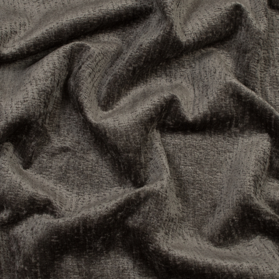 Otter Polyester Upholstery Chenille | Mood Fabrics