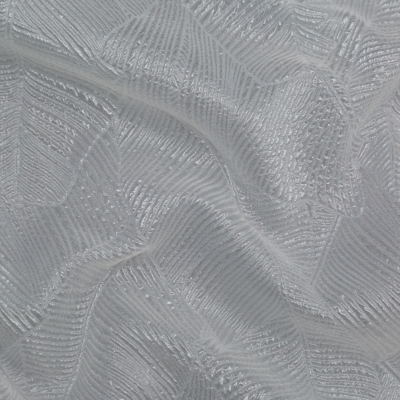 Luminous White Double-Layer Organza Brocade | Mood Fabrics