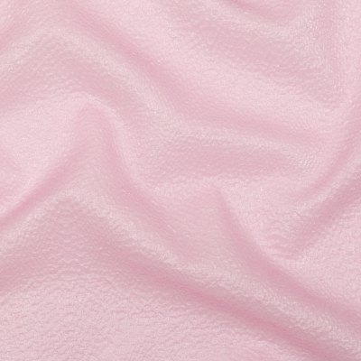 Metallic Pink Striped Bubble Wrap Organza Brocade | Mood Fabrics