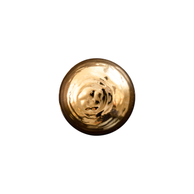 Italian Gold Domed Plastic Shank-Back Button - 24L/15mm | Mood Fabrics