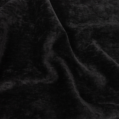Crypton Lush Ebony Polyester Chenille | Mood Fabrics