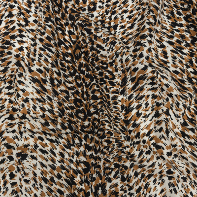 Mood Exclusive Tan Fanciful Furs Cotton Poplin | Mood Fabrics
