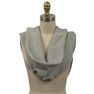Delia Heathered Gray Tubular Cotton 1x1 Rib Knit | Mood Fabrics