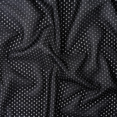 Heracles Black Polyester Athletic Mesh | Mood Fabrics