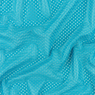 Heracles Turquoise Polyester Athletic Mesh | Mood Fabrics