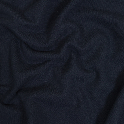 Elida Navy Cotton French Terry | Mood Fabrics