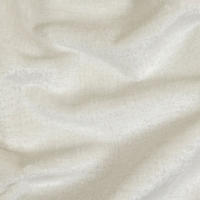 Snow White Acrylic and Polyester Upholstery Chenille | Mood Fabrics