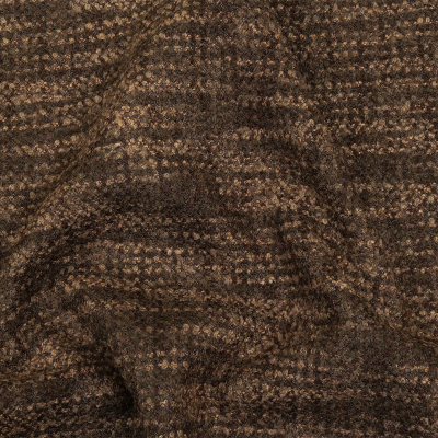 Walnut Tweedy Upholstery Boucle | Mood Fabrics