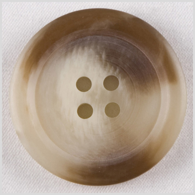 Beige Plastic Button - 36L/23mm | Mood Fabrics