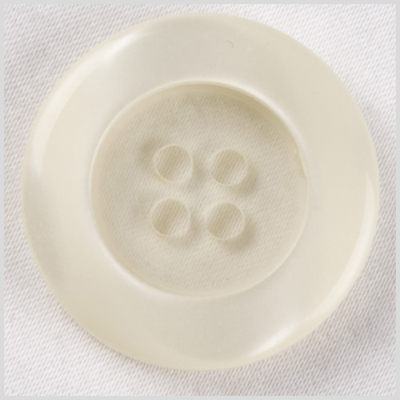 Ivory Plastic Button - 40L/25.5mm | Mood Fabrics