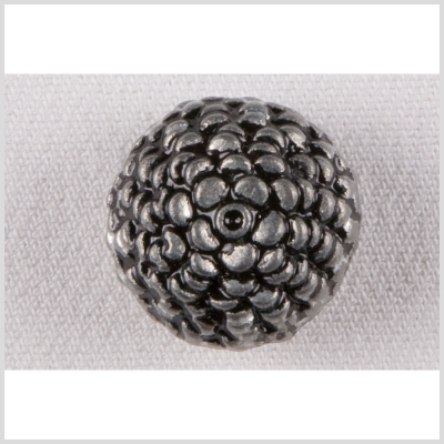 Silver Metal Coat Button - 32L/20mm | Mood Fabrics