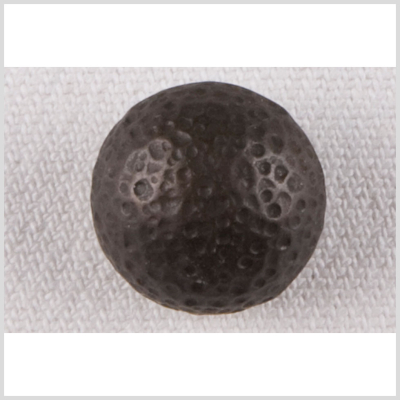 Black Metal Coat Button - 24L/15mm | Mood Fabrics