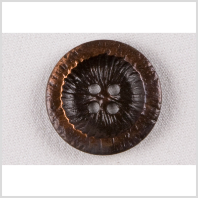 Copper Metal Coat Button - 44L/28mm | Mood Fabrics